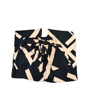 Olrik Flowy black and Cream Pants- size XL